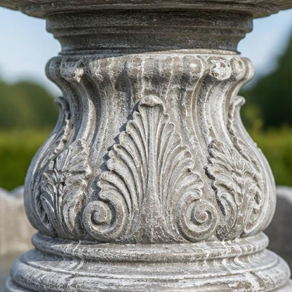 Monaco 42" Three-Tier StoneCast Garden Fountain – Light Gray